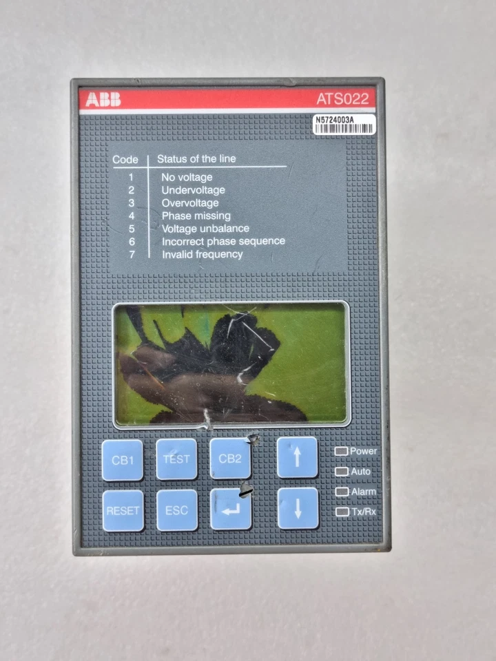 ABB ATS022 AUTOMATIC POWER SWITCH CONTROLLER ATS022